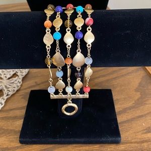 💛💜💚🧡💙Ralph Lauren Beaded Stone Bracelet